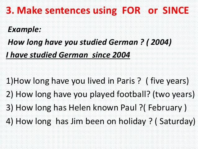 would have been example sentences
