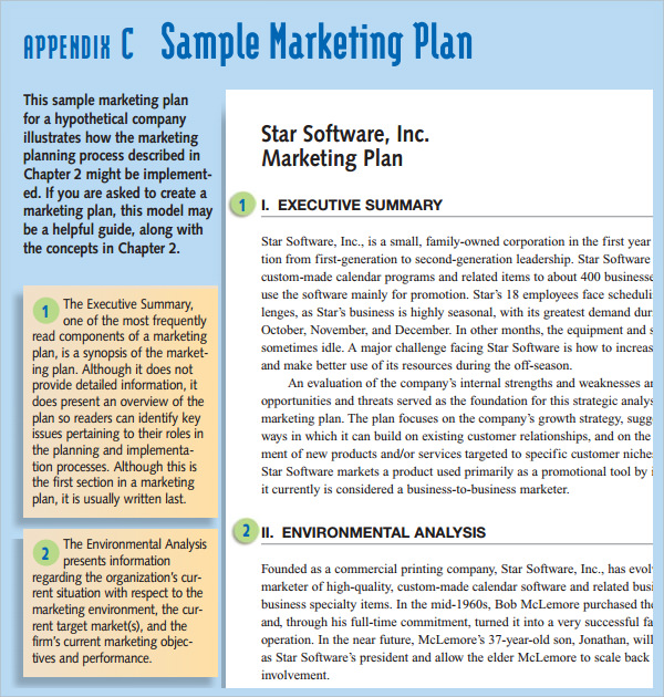 example of market trends in marketing plan