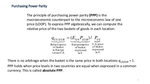 purchasing power parity calculation example