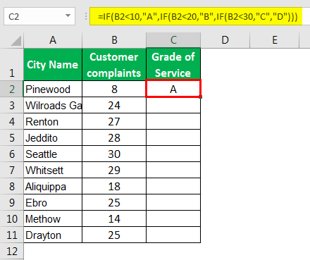 if logic in excel example