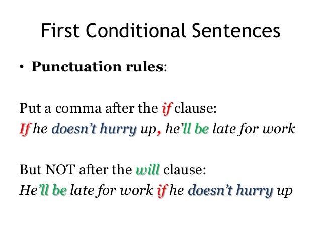 what is conditional sentence example