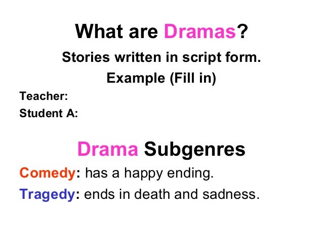 example of tragedy story with script