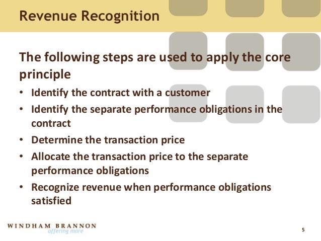 revenue recognition concept with example