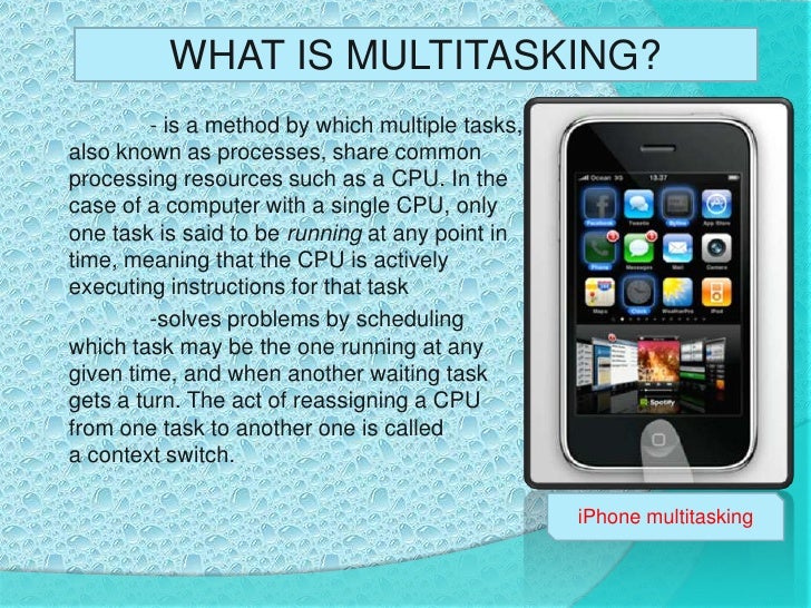 example of multitasking in computer