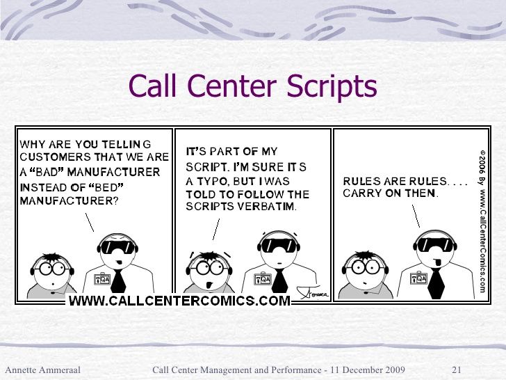 call center recording script example
