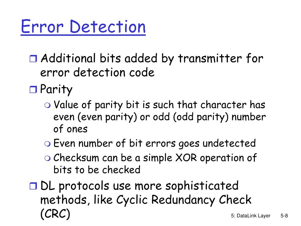 crc error detection method example