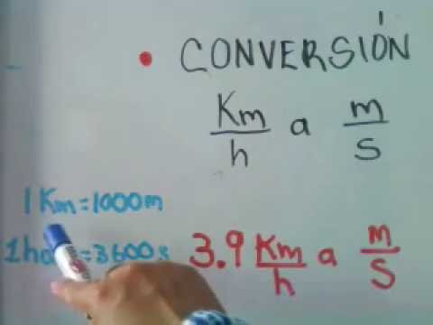 convert m s to km h example