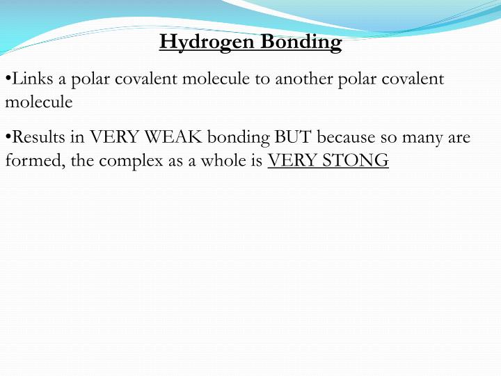 an example of a polar covalent molecule would be