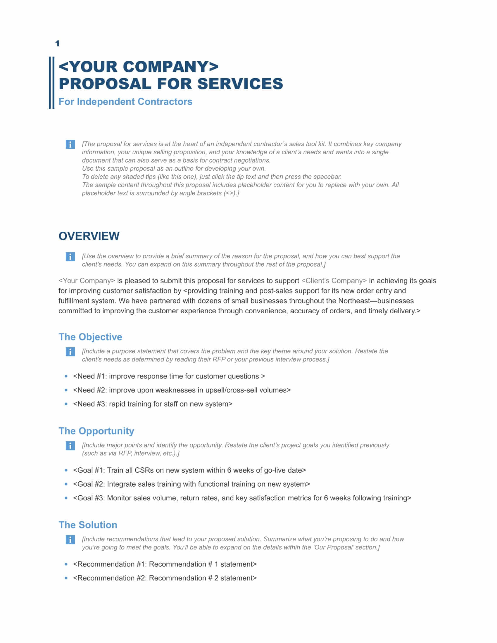 example of business proposal format pdf