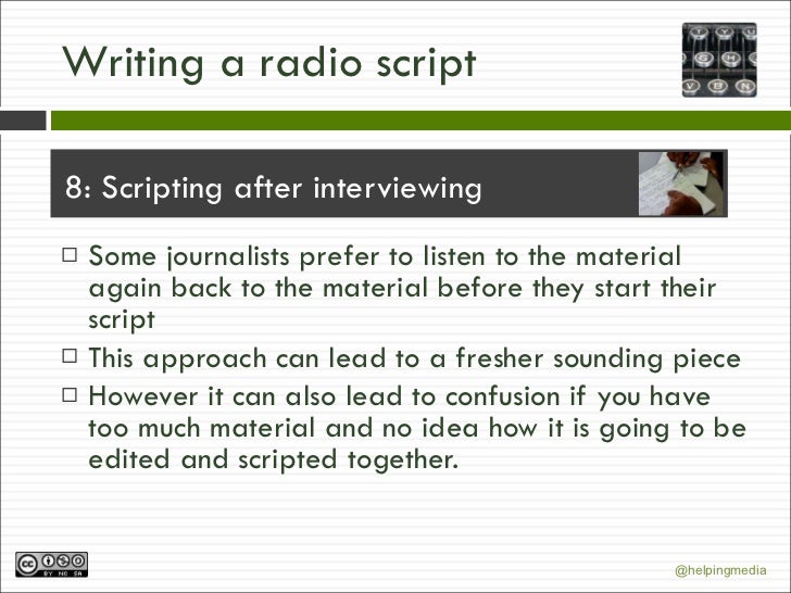 example of short interview script