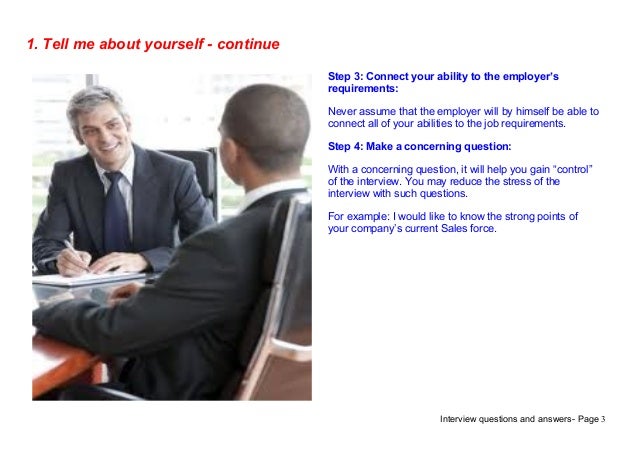 tell me about yourself interview example